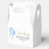 Twin Boys Baby shower Favor Box Bedankdoosjes (Geopend)