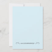 Twin Boys Baby shower Invitation Blue Kaart (Achterkant)