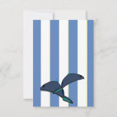 Twin Boys Baby shower Invitation in Blue/Yellow Kaart (Achterkant)