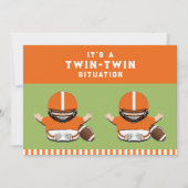 Twin Boys Baby shower Invitation Kaart (Voorkant)