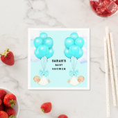 Twin Boys Baby shower Napkins Servet (Insitu)