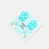 Twin Boys Baby shower Napkins Servet (Hoek)