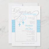 Twin Boys Baptism Invitation Kaart (Voorkant)