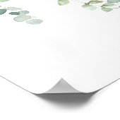 Twin boys Blauwe ballon baby strooi welkomstbord Poster (Hoek)