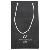 Twin Boys Blue Elephants Baby shower Hartelijk dan Klein Cadeauzakje (Achterkant)