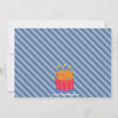 Twin Boys Bowling Birthday Party Invitation Kaart (Achterkant)