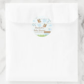 Twin Boys Clothesline Baby shower Sticker (Tas)