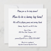  Twin Boys die Bubble Bath spelen, Baby shower Kaart (Achterkant)