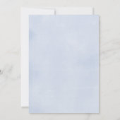 Twin boys Dusty blue yellow floral baby shower Kaart (Achterkant)