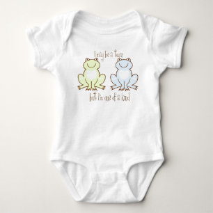 Twin Boys Frog Romper