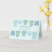 Twin Boys Gefeliciteerd Kaart (Gele Bloem)