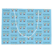 Twin Boys Gift Wrap, Gepersonaliseerd voor tweelin Groot Cadeauzakje (Achterkant)