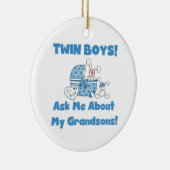 Twin Boys Grandsons Gifts Keramisch Ornament (Rechts)