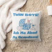 Twin Boys kleinzonen geschenken Kussen (Deken)