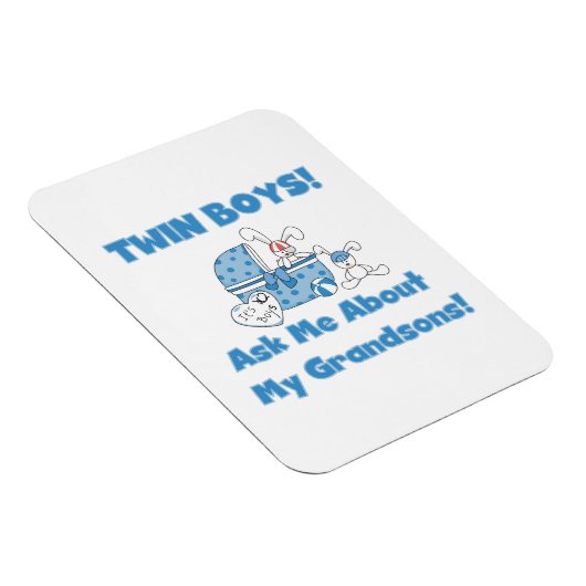 Twin Boys kleinzonen geschenken Magneet (Rechterzijde)