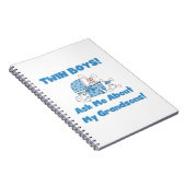 Twin Boys kleinzonen geschenken Notitieboek (Rechterzijde)