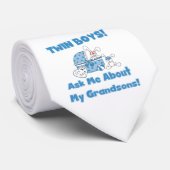 Twin Boys kleinzonen geschenken Stropdas (Opgerold)