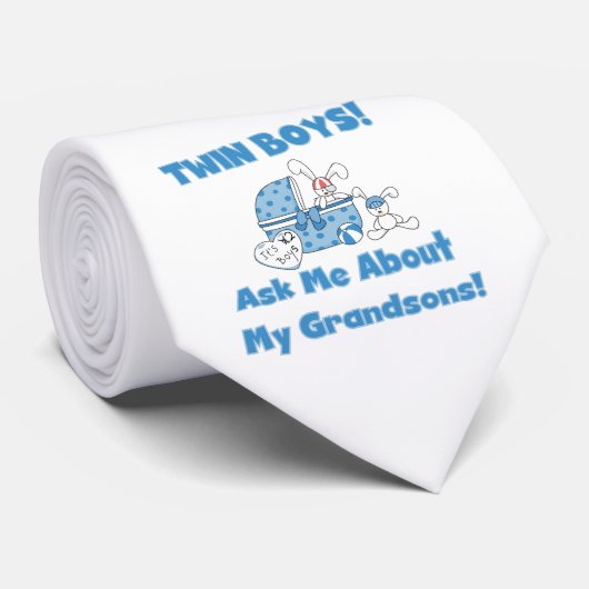 Twin Boys kleinzonen geschenken Stropdas (Opgerold)