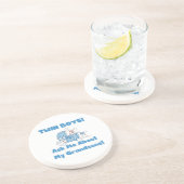 Twin Boys kleinzonen geschenken Zandsteen Onderzetter (Zijkant)