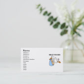 Twin Boys mam Stork-cadeautjes Contactkaartje (Staand voorkant)