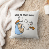 Twin Boys mam Stork-cadeautjes Kussen (Deken)