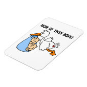 Twin Boys mam Stork-cadeautjes Magneet (Linkerzijde)