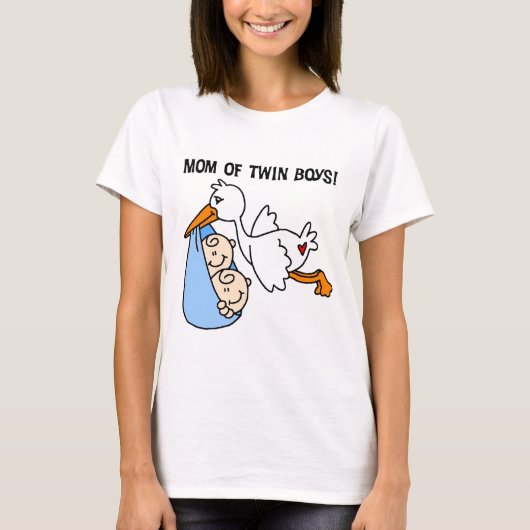 Twin Boys Mam Stork Tshirts en cadeautjes (Voorkant)
