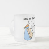 Twin Boys Mam Stork Tshirts en cadeautjes Matglas Koffiemok (Voorkant links)