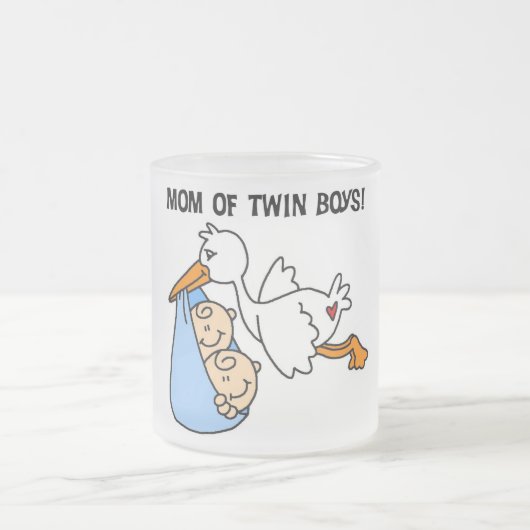 Twin Boys Mam Stork Tshirts en cadeautjes Matglas Koffiemok (Center)