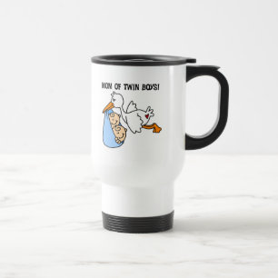 Twin Boys Mam Stork Tshirts en cadeautjes Reisbeker