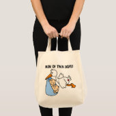 Twin Boys Mam Stork Tshirts en cadeautjes Tote Bag (Voorkant (product))