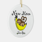 Twin Boys New Mam Gifts Keramisch Ornament (Rechts)