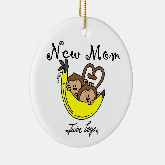 Twin Boys New Mam Gifts Keramisch Ornament (Rechts)