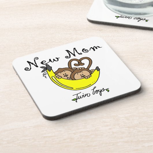 Twin Boys New Mam Gifts Onderzetter (Linkerzijde)