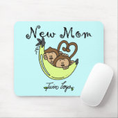 Twin Boys New Mam Tshirts en cadeaus Muismat (Met muis)