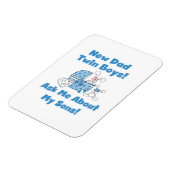 Twin Boys Nieuwe Papa Cadeaus Magneet (Linkerzijde)