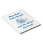 Twin Boys Nieuwe Papa Cadeaus Notitieblok (Schuin)