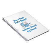 Twin Boys Nieuwe Papa Cadeaus Notitieboek (Rechterzijde)