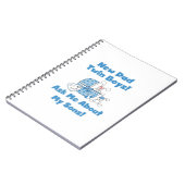 Twin Boys Nieuwe Papa Cadeaus Notitieboek (Linkerzijde)