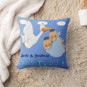 Twin Boys - Stork Keepomwille Pillow Kussen (Deken)