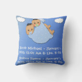 Twin Boys - Stork Keepomwille Pillow Kussen (Achterkant)