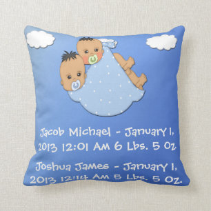 Twin Boys - Stork Keepomwille Pillow Kussen