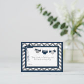 Twin Boys Stropdas Bow-stropdas Luier Raffle Ticke Informatiekaartje (Staand voorkant)