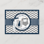 Twin Boys Stropdas Bow-stropdas Luier Raffle Ticke Informatiekaartje (Achterkant)