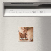 Twin Boys Sweet Foto aankondiging magneet (Insitu (Vaatwasser))