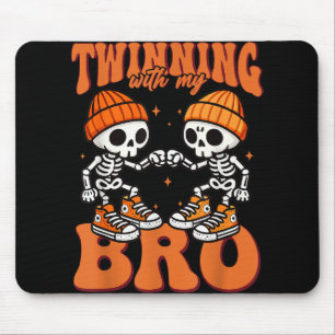 Twin Boys Twinning Halloween Beste Vriend Matching Muismat