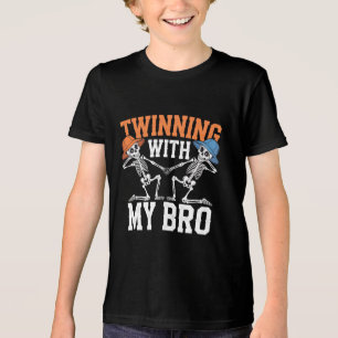 Twin Boys Twinning Halloween Beste Vriend Matching Tri-Blend Shirt