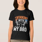 Twin Boys Twinning Halloween Beste Vriend Matching Tri-Blend Shirt (Voorkant)