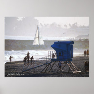 Twin Bridges Badmeester Huis & Zeilboot II Poster