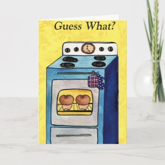 Twin broodjes in de oven aankondiging (Voorkant)